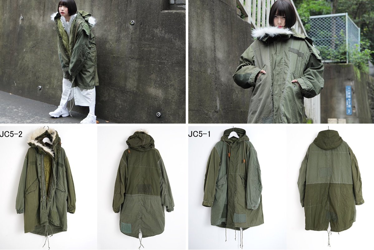 ヅ*け様 日本製 OLD PARK モッズコート リメイク 迷彩 再構築 Palm maison store on X: 