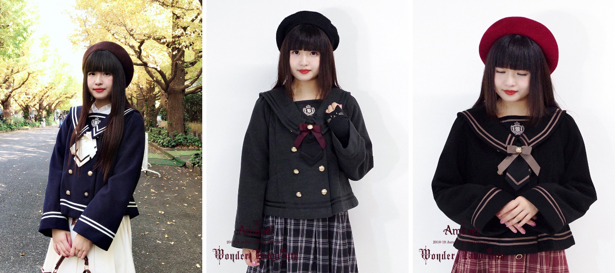 amavel crown エンブレム　セーラー　ポンチョ　コート　ブラック Amavel sur X : « ◇AmavelOnlineShopNewArrival◇Part1 ♥クラウン