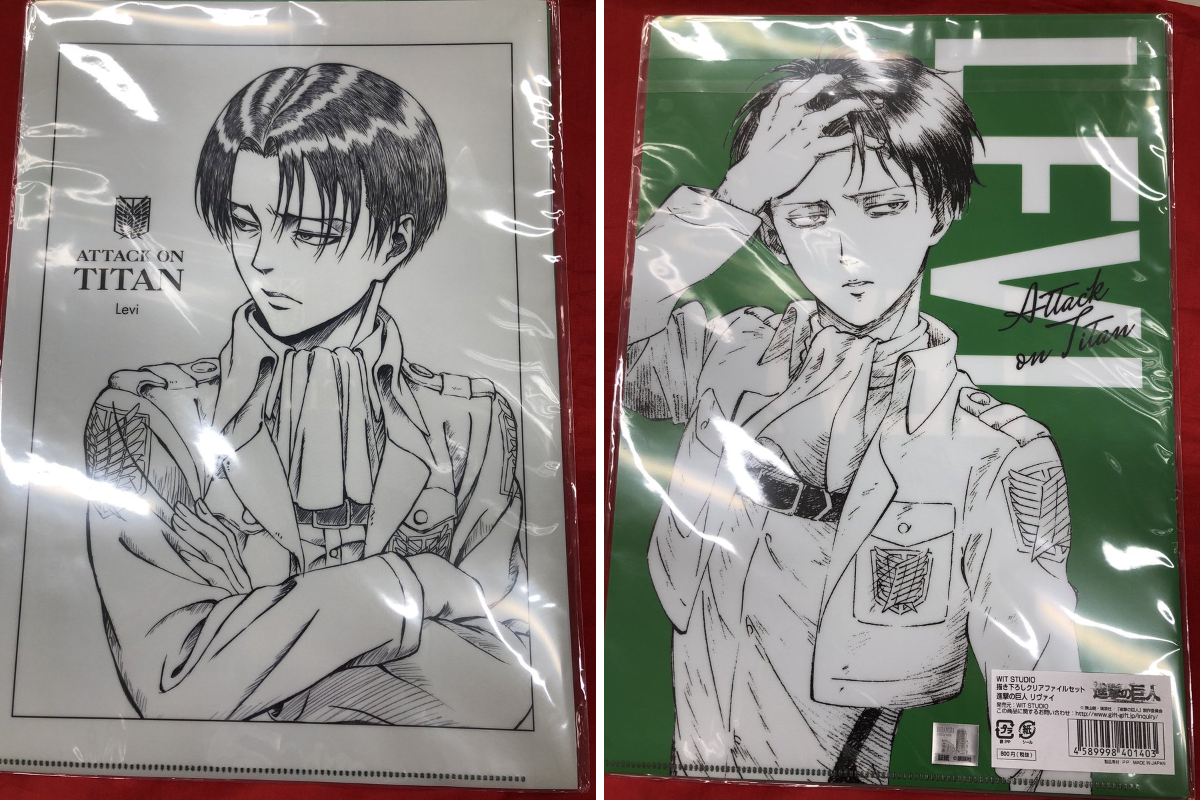 進撃の巨人 リヴァイ WITSTUDIO クリアファイル リヴァイ兵長 K-BOOKS キャラ館 on X: 