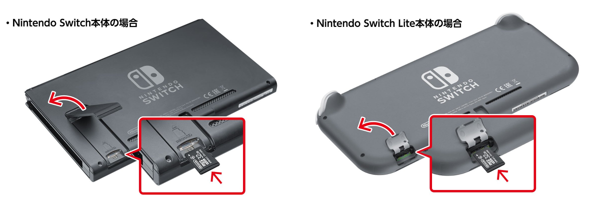 Nintendo Switch Lite 本体　microSD付けます 任天堂サポート on X: 
