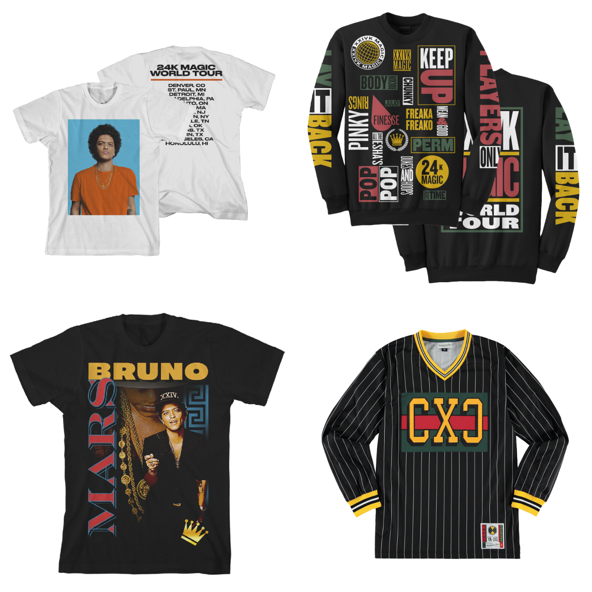 Bruno Mars Japan na platformě X: „ブルーノ・マーズの公式グッズを