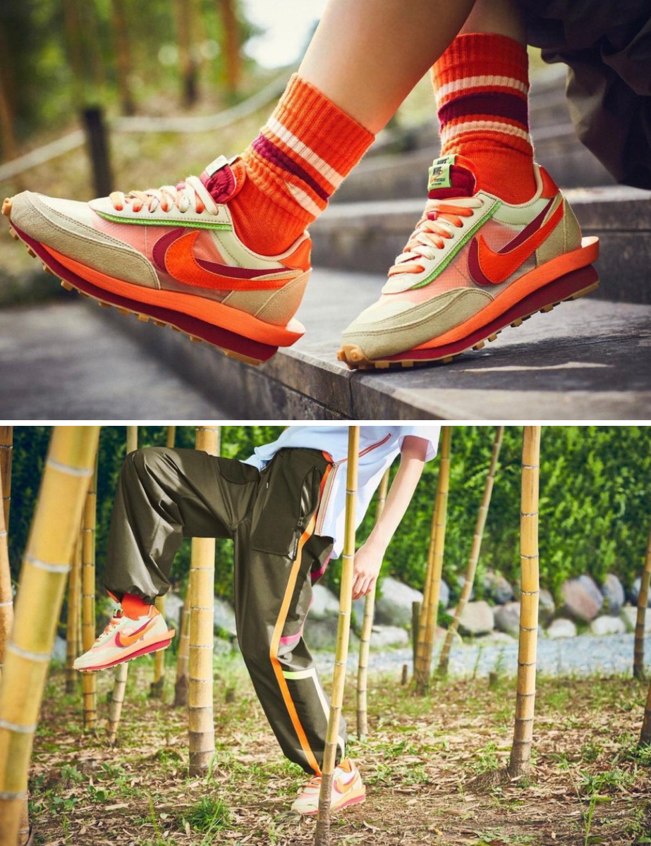 𝐔𝐏 𝐓𝐎 𝐃𝐀𝐓𝐄 в X: „【SACAI × Nike × CLOT】LDWaffle “Orange