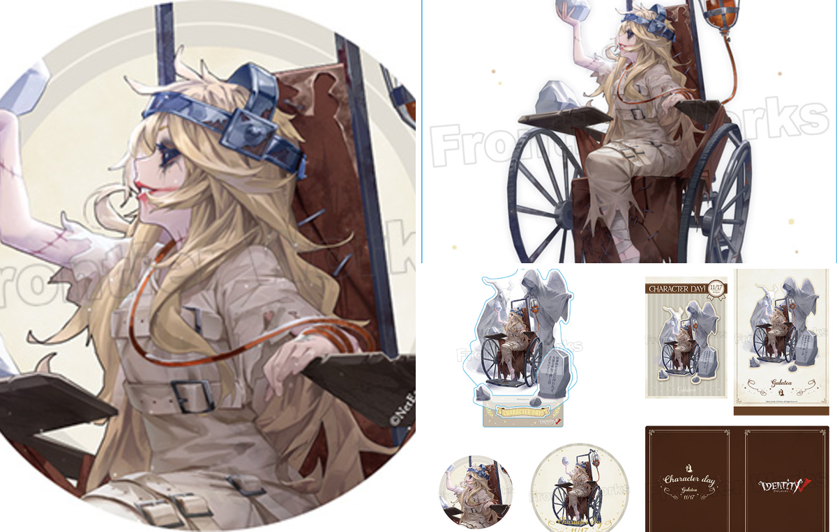 【未使用・完売品】第五人格 痛バ 彫刻家 ガラテア 缶バ40+中国公式アクキー付 フロンティアワークス グッズ制作 on X: 