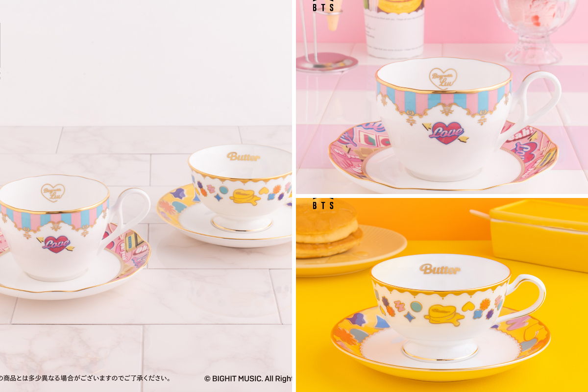 BTS Noritake×Butter カップ＆ソーサー ティーカップ【箱あり】 バンダイ オシゴト通信【公式】 on X: 