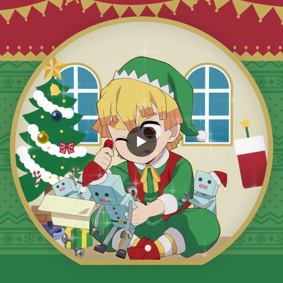 鬼滅の刃 クリスマス スタンディ POP 我妻善逸 ダイニング 1595716544721403904