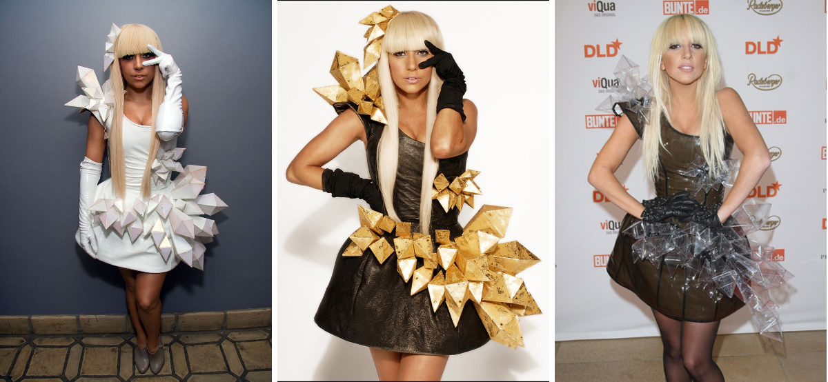 lady gaga origami dress costume supreme on X: 