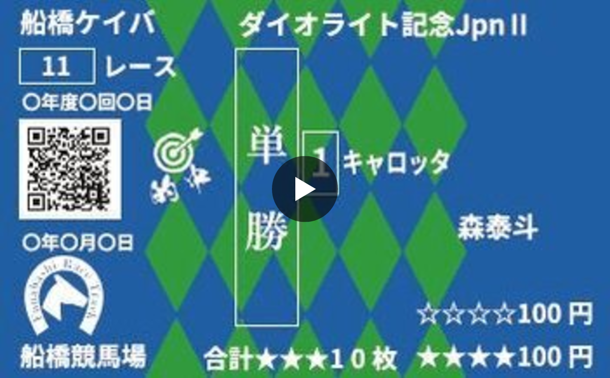 船橋ケイバ on X: 