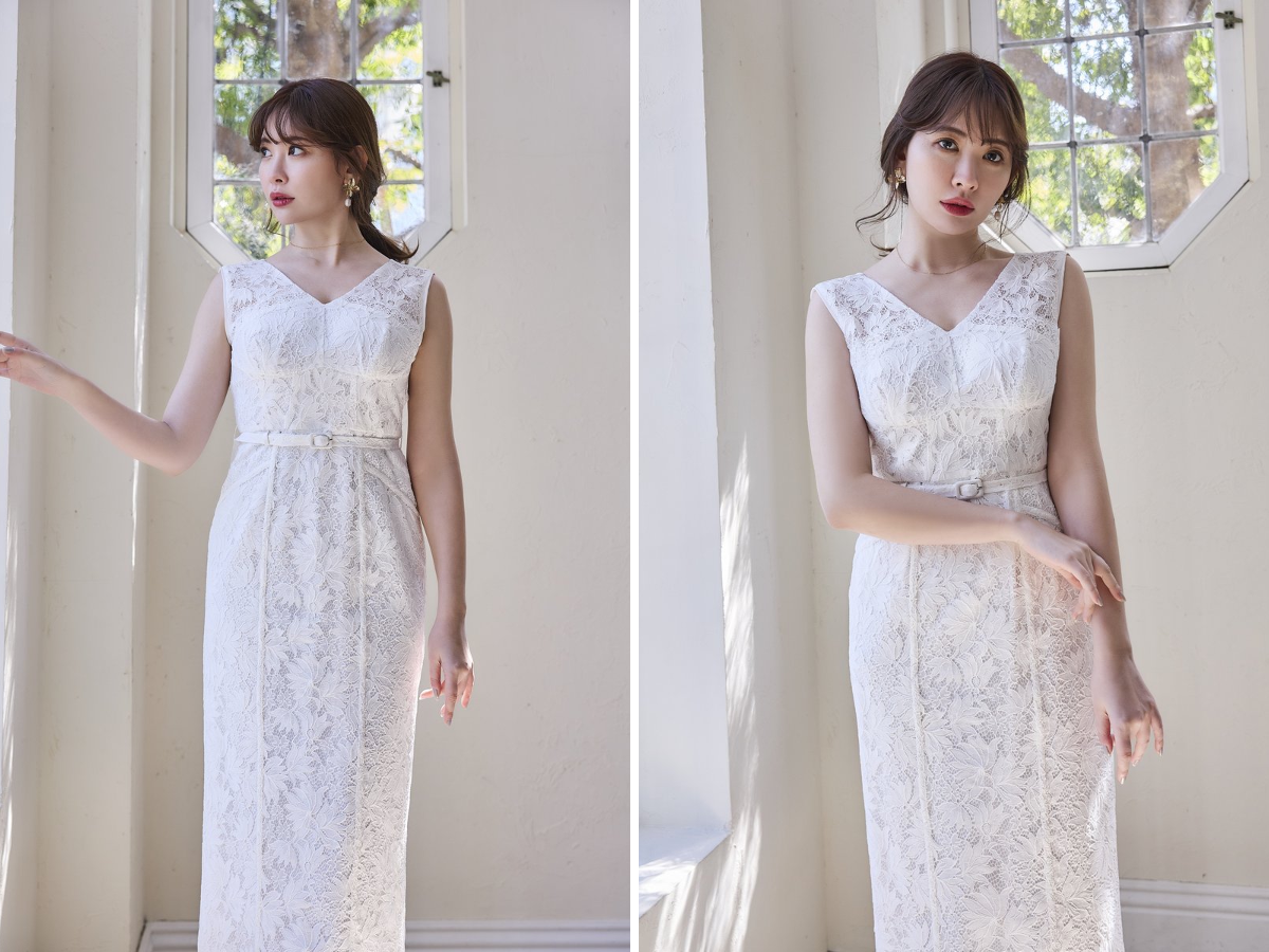 【Herlipto】Waltz Floral Lace Belted Dress Her lip to on X: 