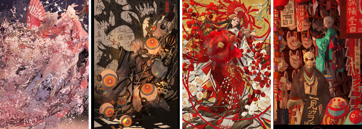 七原しえ@イラストレーター ShieNanahara/画集『緋花』重版出来 on X
