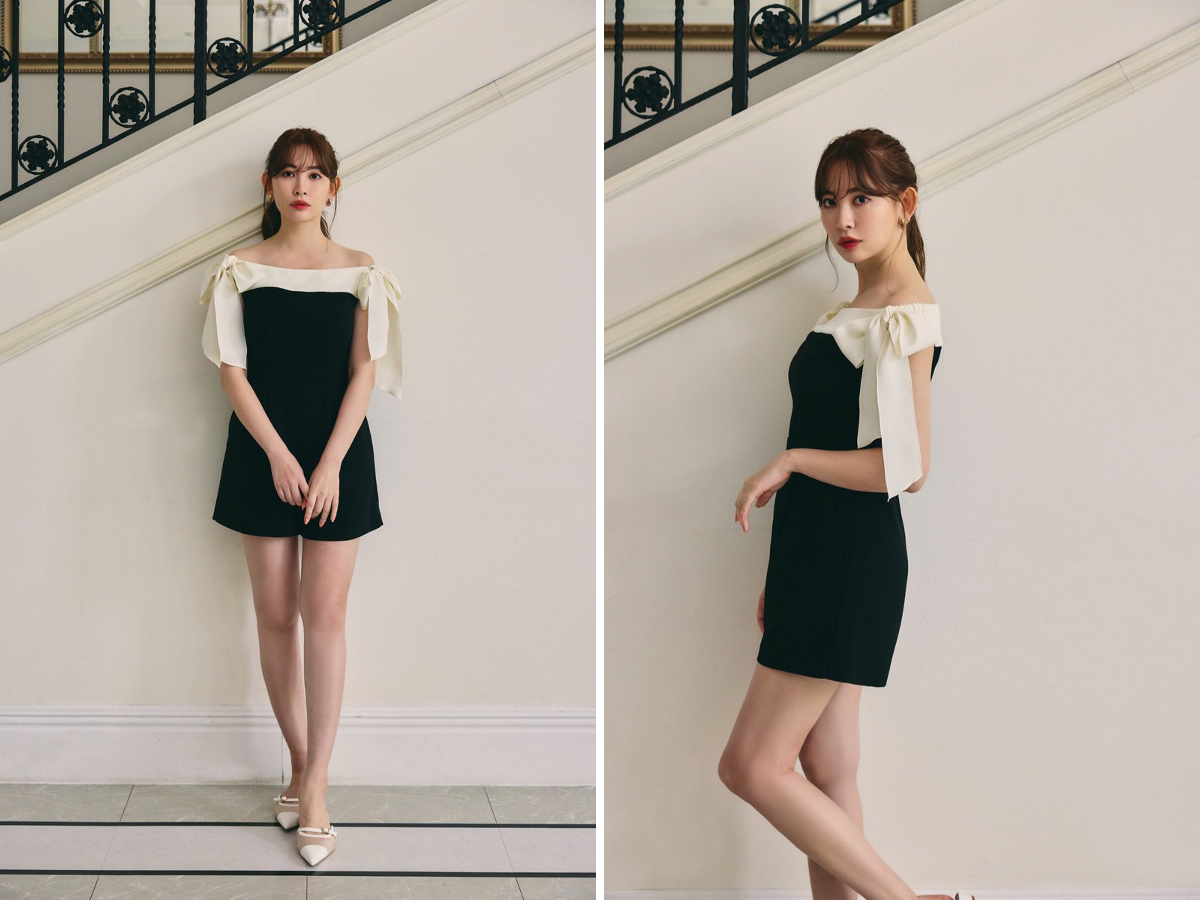 Her lip to auf X: „//Two-Tone Ribbon Romper// エレガントな
