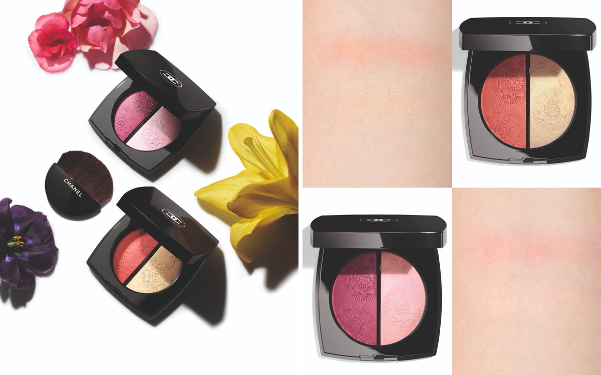 Mimi Beauty в X: „シャネルの花柄の刻印入り限定チーク＆ハイライター
