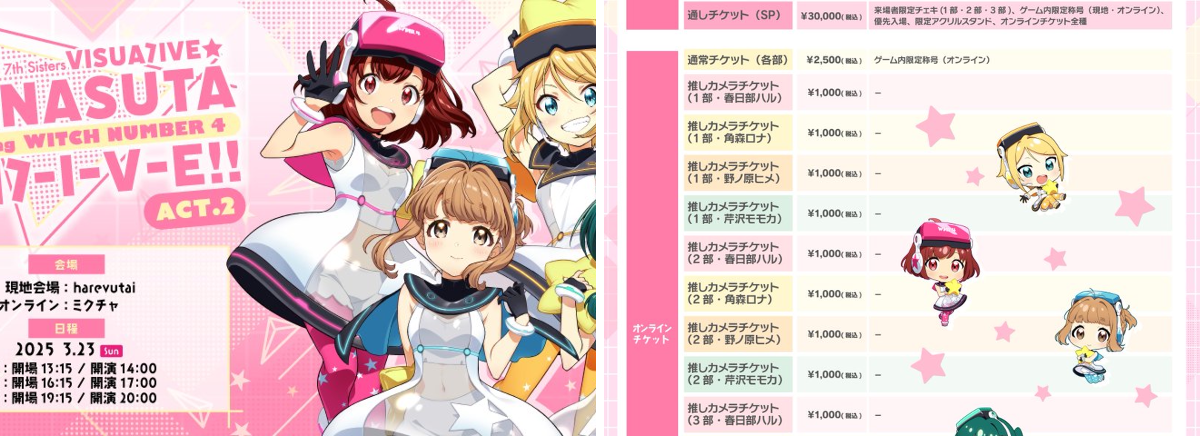 Tokyo 7th シスターズ」公式【ナナシス】 в X: „【チケット情報