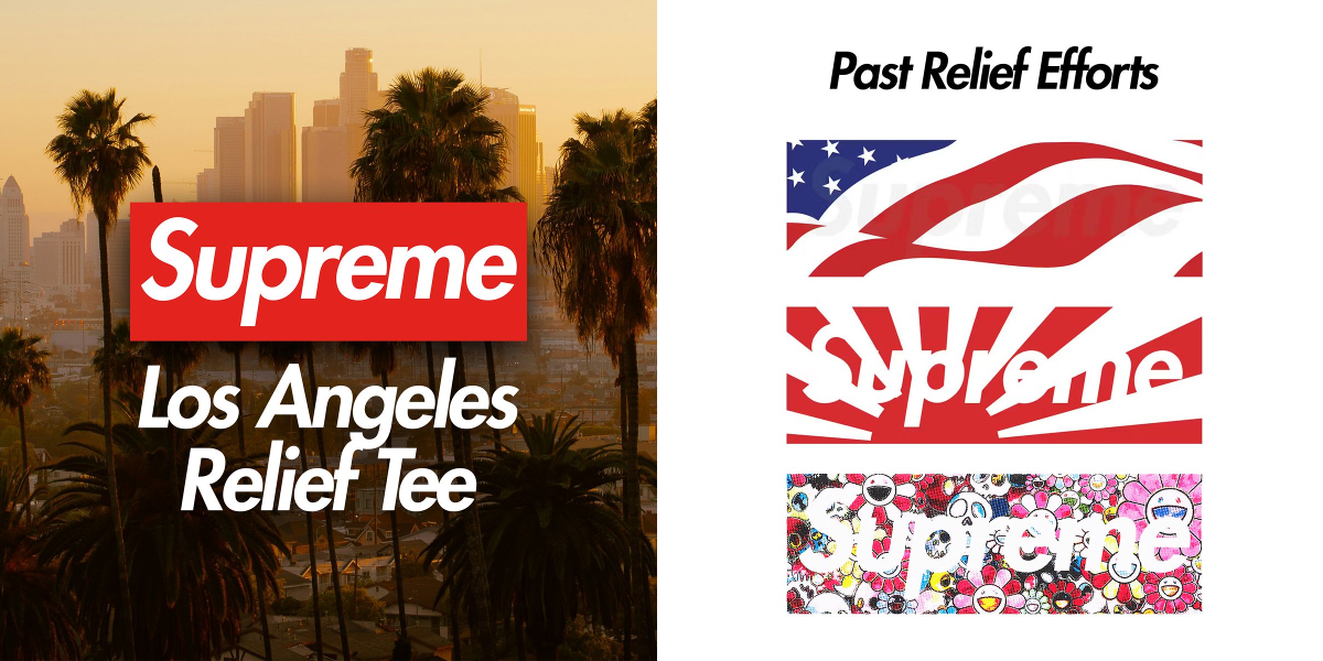 ミュージシャン Supreme Los Angeles Fire Relief Box XL