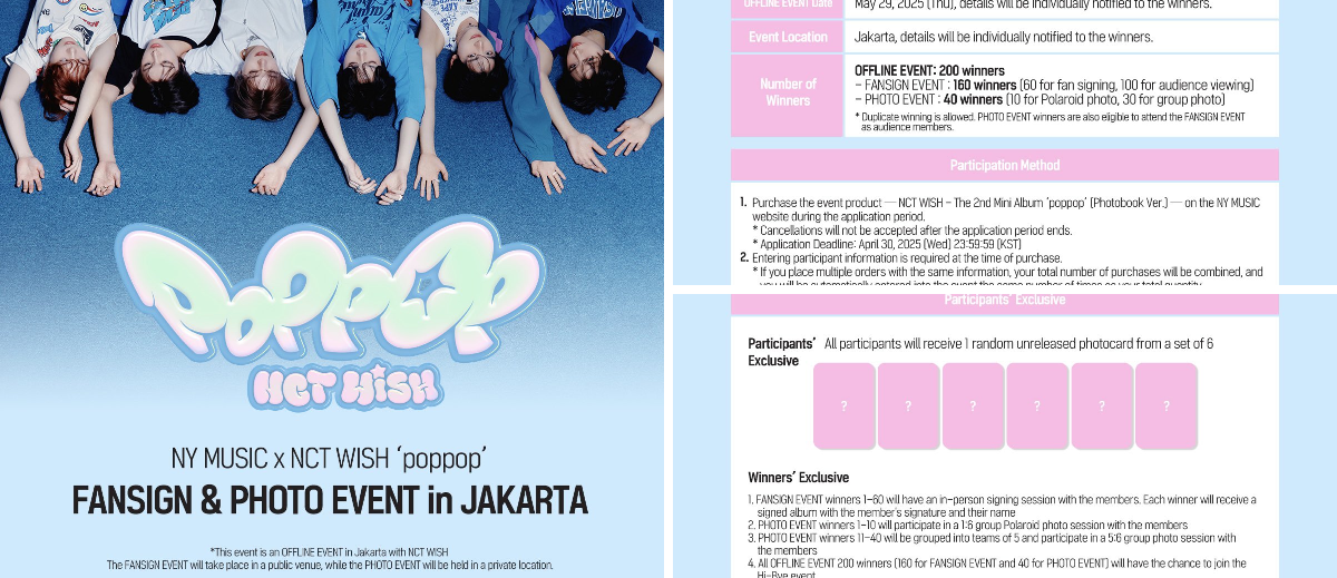 ✒️🇮🇩 ファンサイン会 & フォトイベント - TimeTree