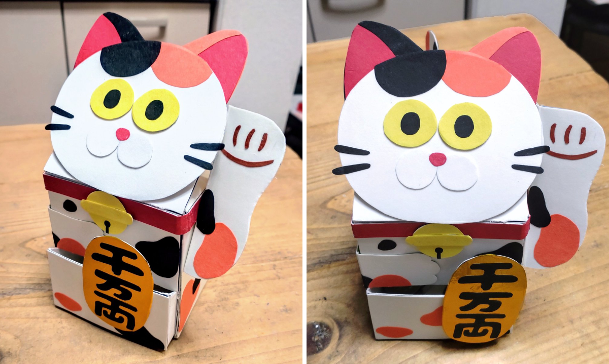 Natsu.me na platformi X: „招き猫の貯金箱ができました😸🧧😅めっちゃ