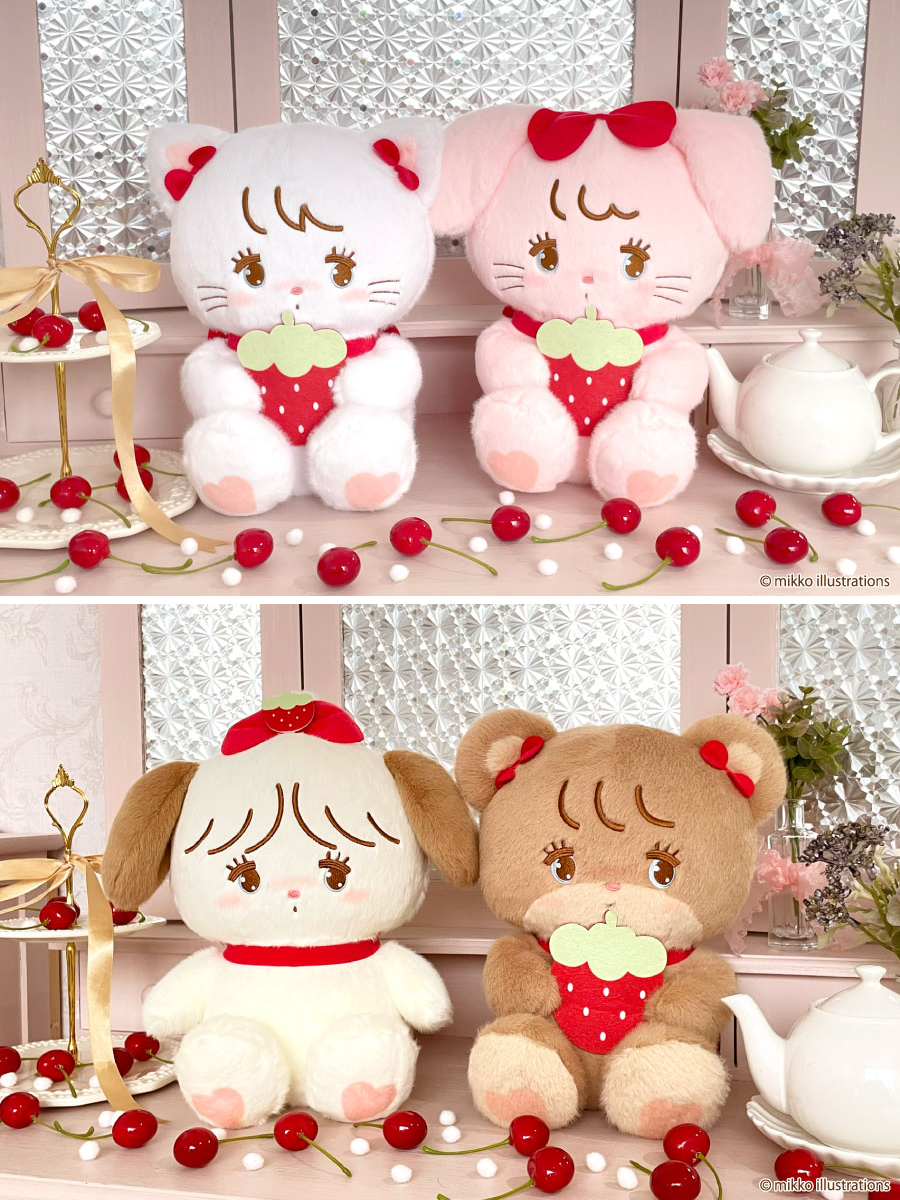20cm 超可愛い着せ替えぬいぐるみいちごムースちゃん クラウドキャッチャー【11周年】 on X: 