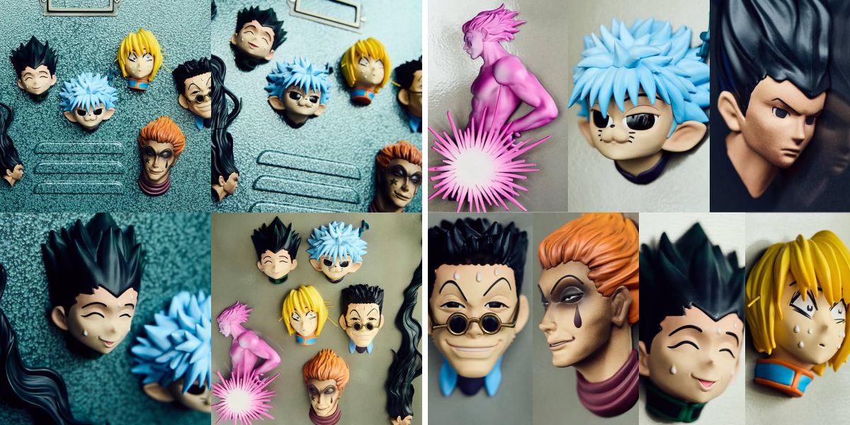 HUNTER×HUNTER フェイスマグネット ゴン キルア クラピカ レオリオ しゅんドラン on X: 