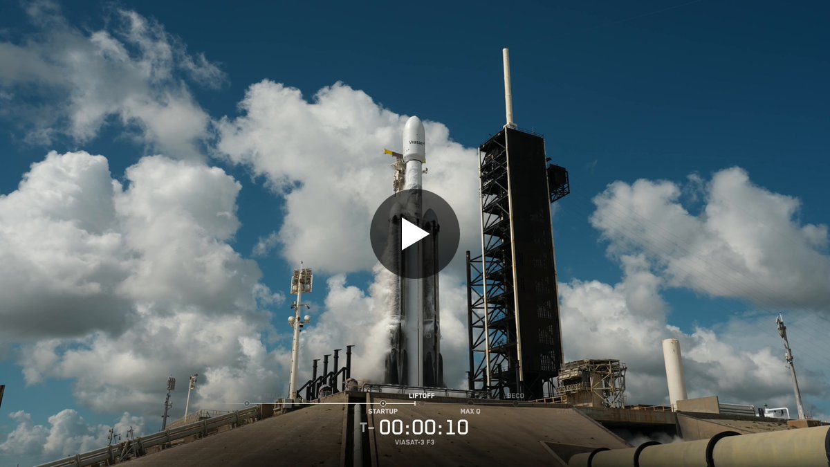 Liftoff of Falcon Heavy From Florida