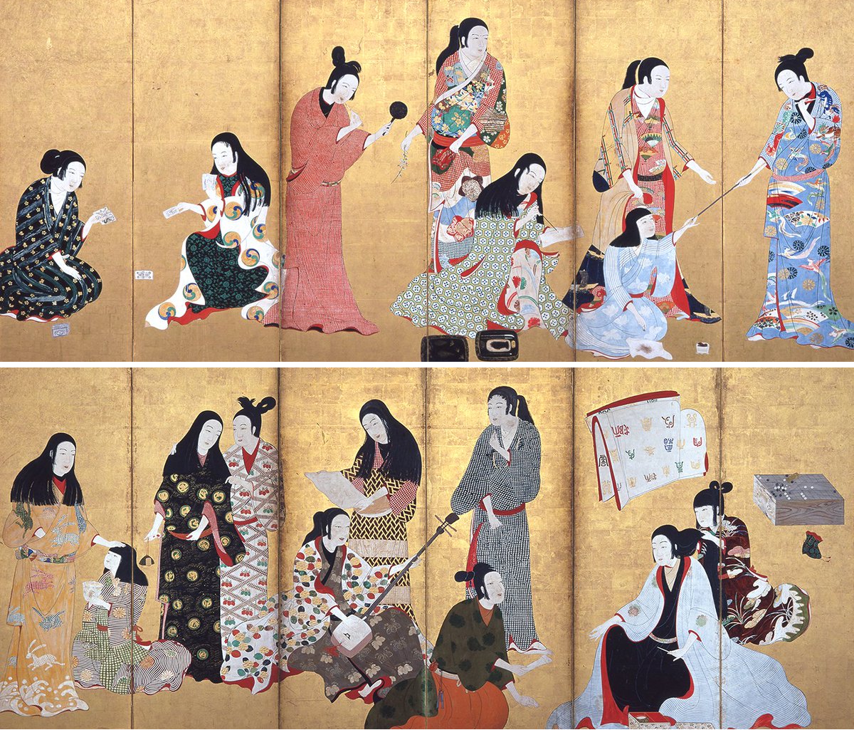 国宝 松浦屏風 大和文華館蔵 屏風絵 複製品 大和文華館【公式】 on X: 
