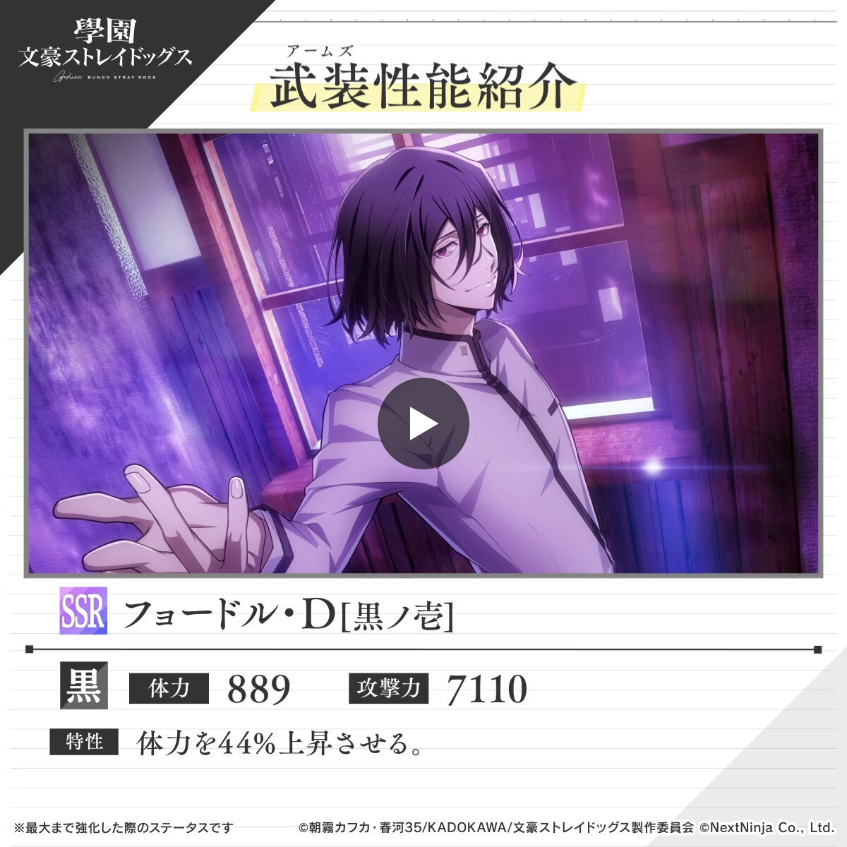 ゲーム「學園文豪ストレイドッグス」公式 on X: 
