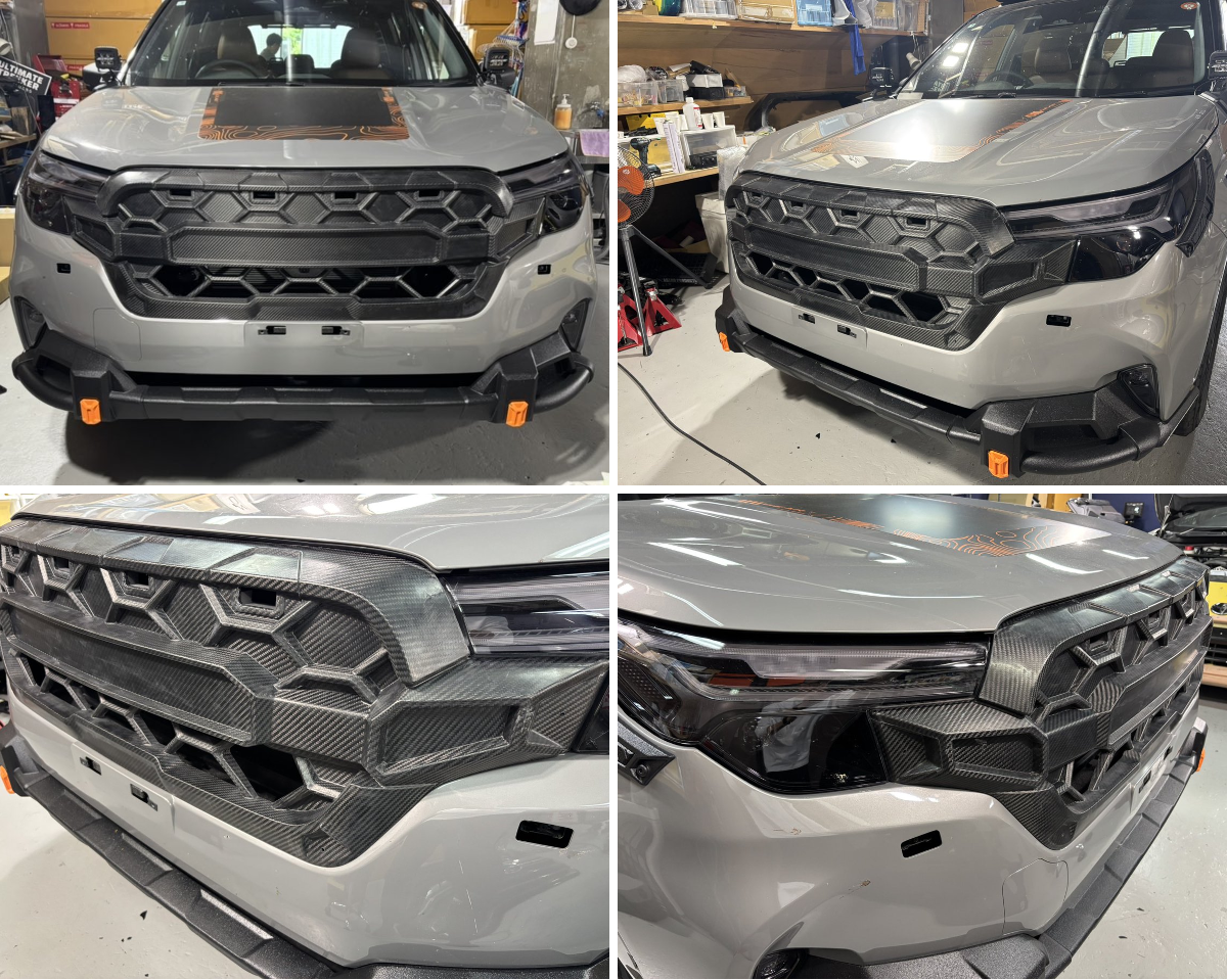 ikuoto　マークレスグリル　ZVL ミディアムグレー　ラプター塗装 ikuoto マークレスグリル ZVL ミディアムグレー ラプター塗装 RAV4の