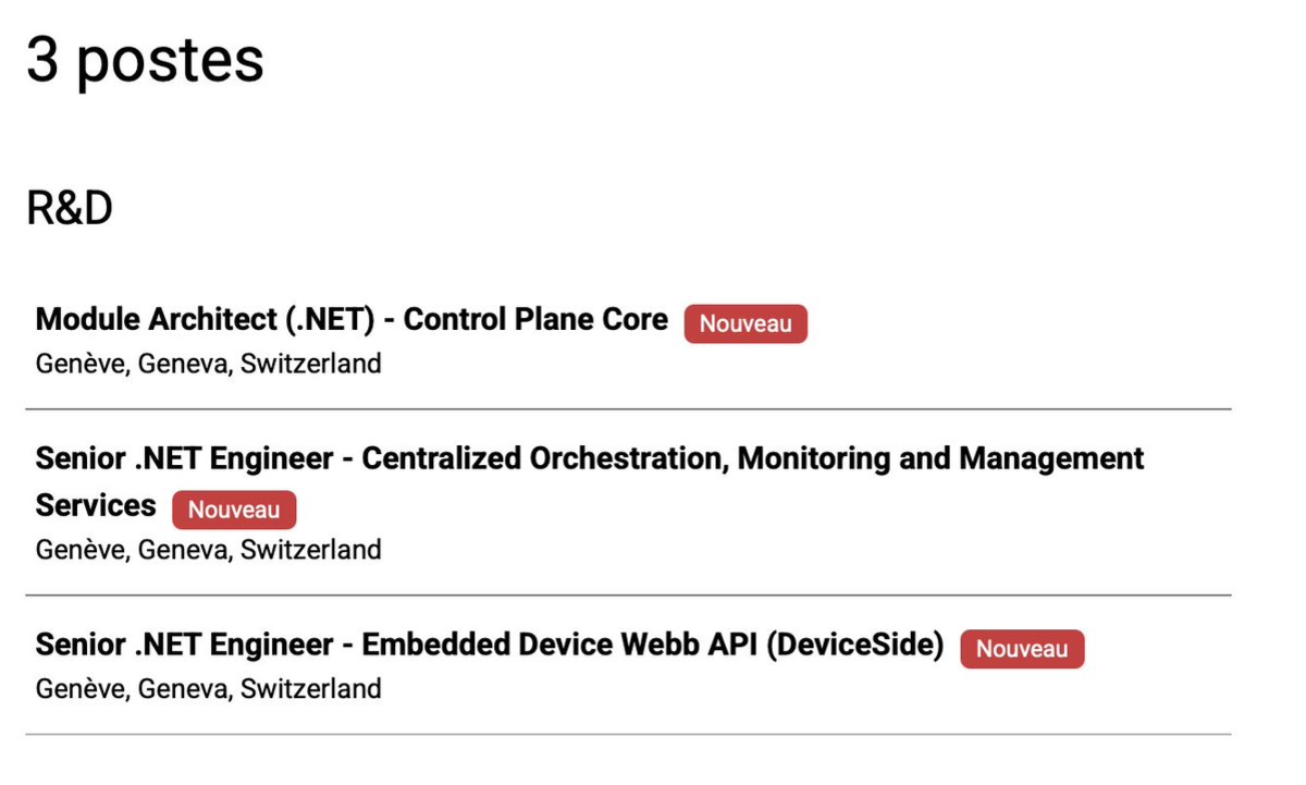 $IONQ 

🇨🇭 IDQ (IonQ's Geneva subsidiary) just opened 3 senior .NET roles.

Quick context: .NET = Microsoft's stack widely used for telco, bank, and government enterprise backends. Production-grade.

Hidden in the listings: "multi-tenant."

That means IDQ isn't selling QKD boxes