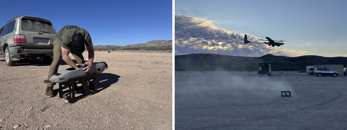 Our Flight Operations team was recently in Texas for the UK MOD integrated Assured Intent Messaging (AIM) communications and lethality network exercise, where we flew our Stalker UAS to demonstrate multiple sensor integration along with live fire adjustment and target tracking