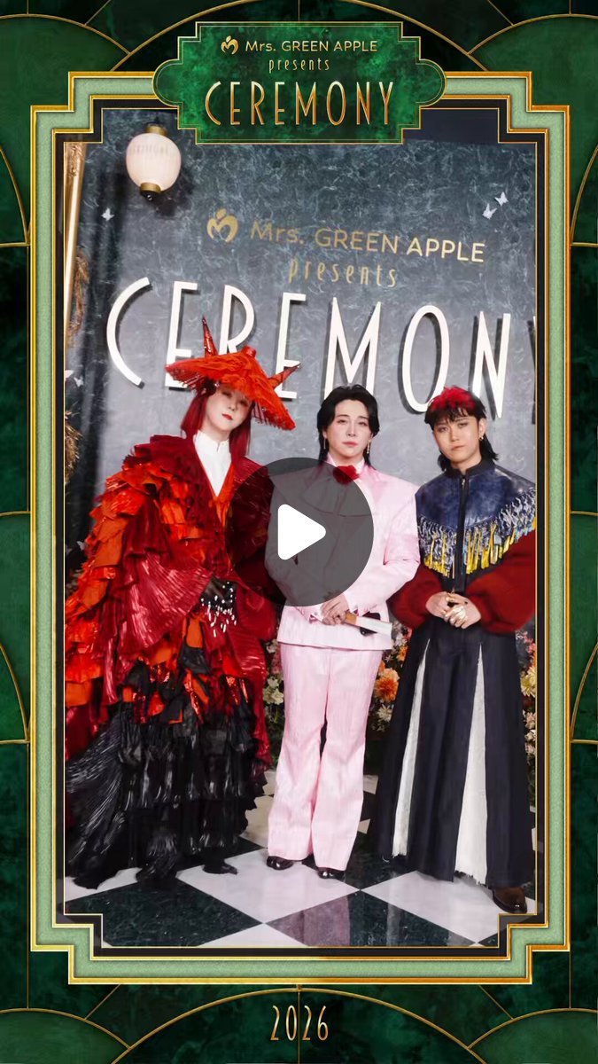 Mrs. GREEN APPLE presents 『CEREMONY』 on X: 
