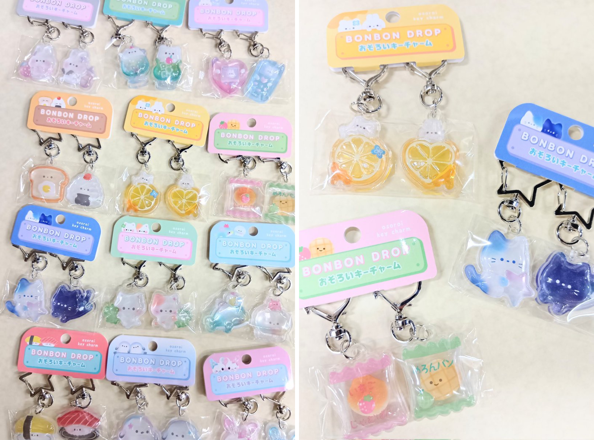 て*る様 BONBON DROP ボンボンドロップ おそろいキーチャーム 7種類 文房具のかめや on X: 