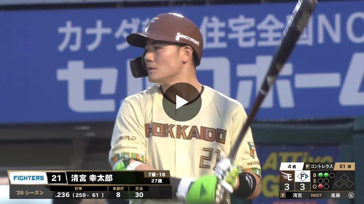 北海道日本ハムファイターズ公式 on X: 