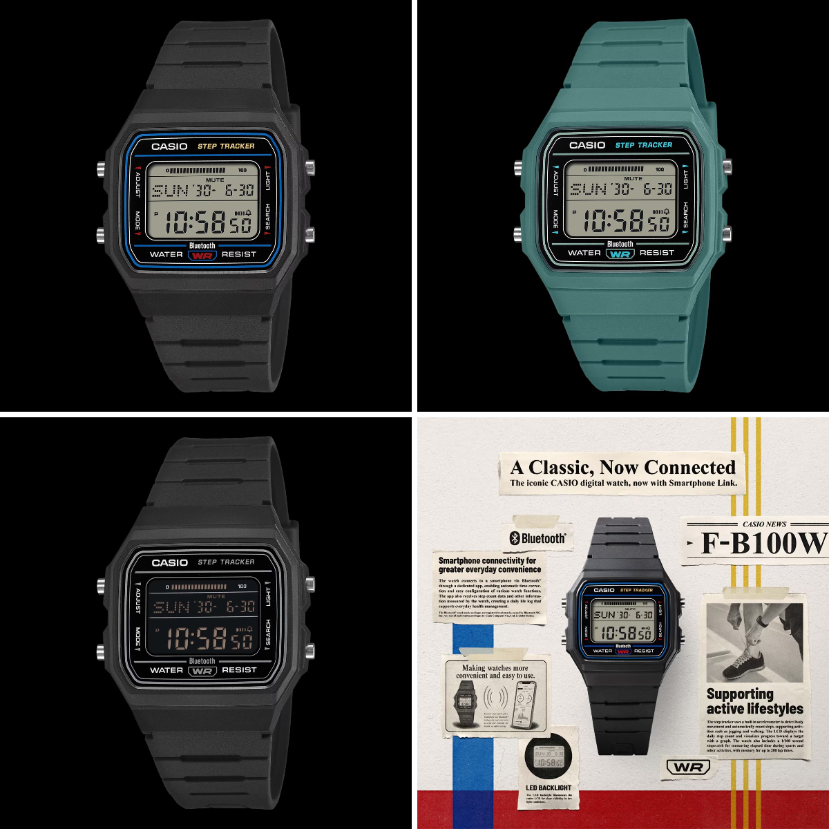 rocketengine в X: „Casio F-B100W 歩数計、Bluetooth搭載、8000円