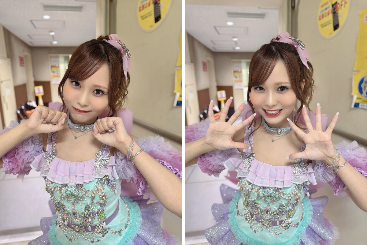 優*二様 大場花菜 年末歌番組衣装 直筆 チュウ 大場 花菜 on X: 