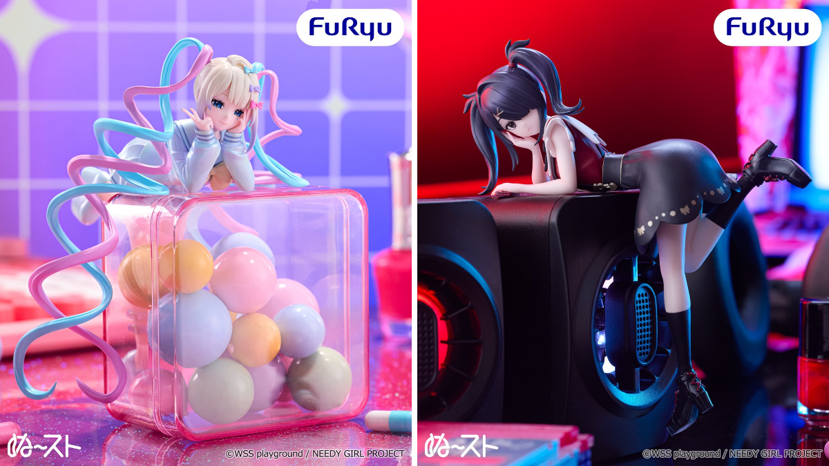 Character prototypes of Kawatenchi-chan and Ame-chan from NEEDY GIRL OVERDOSE