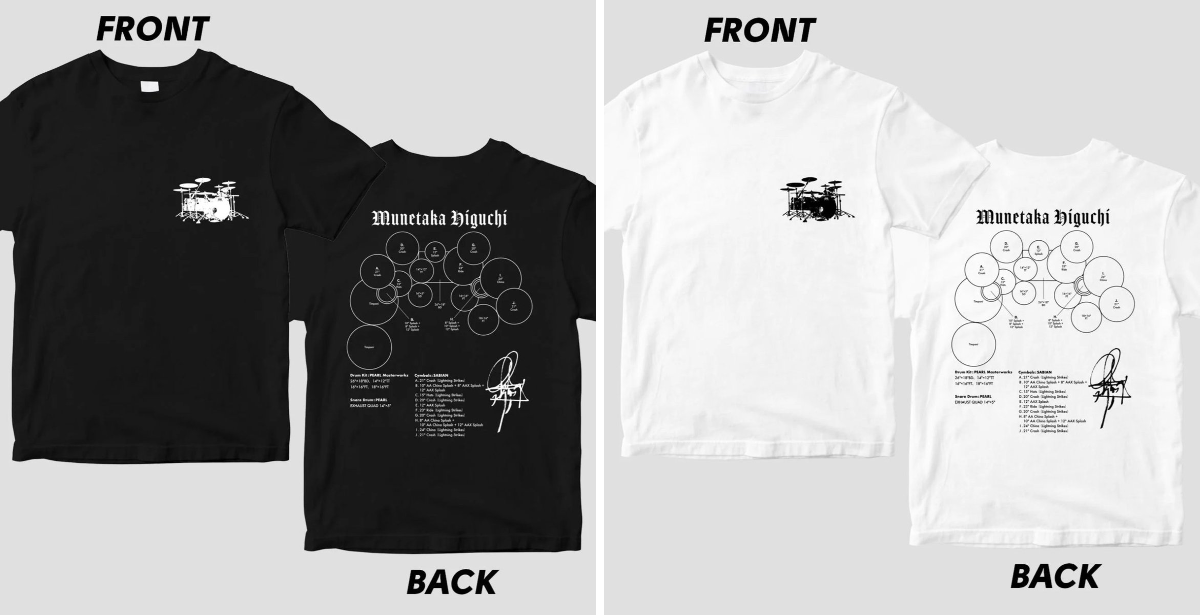 ラウドネス•Tシャツ　ATF 樋口宗孝3枚セット リズム＆ドラム・マガジン в X: „Drummer's Set Up Vol.22 樋口 宗孝
