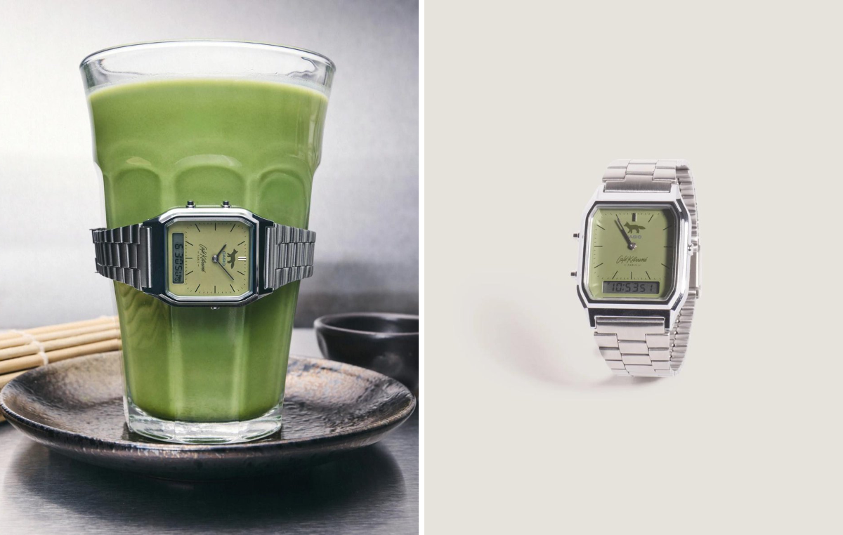 メゾンキツネ メンズ CASIO 第2弾 抹茶 限定 カフェキツネ カシオ