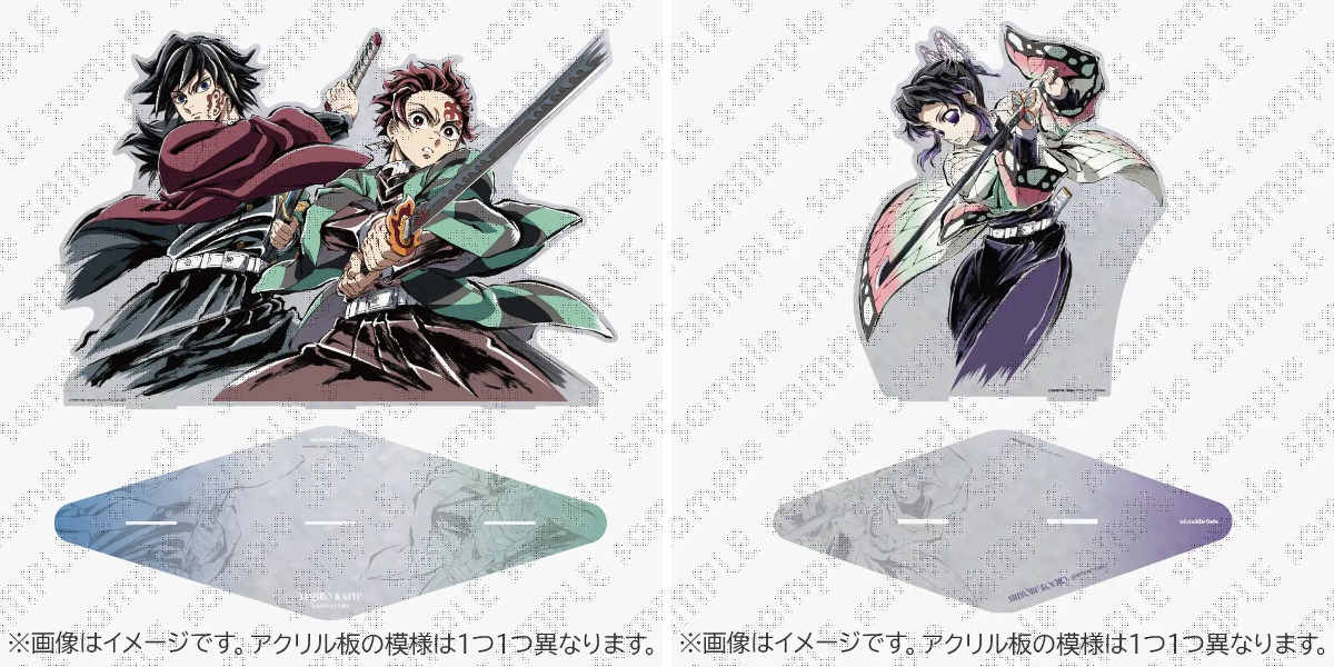 鬼滅の刃 呼吸イラスト ビッグアクリルスタンド 胡蝶しのぶ & 嘴平伊之助 ufotable Cafe Kitakyushu × マチ☆アソビCAFE北九州 on X