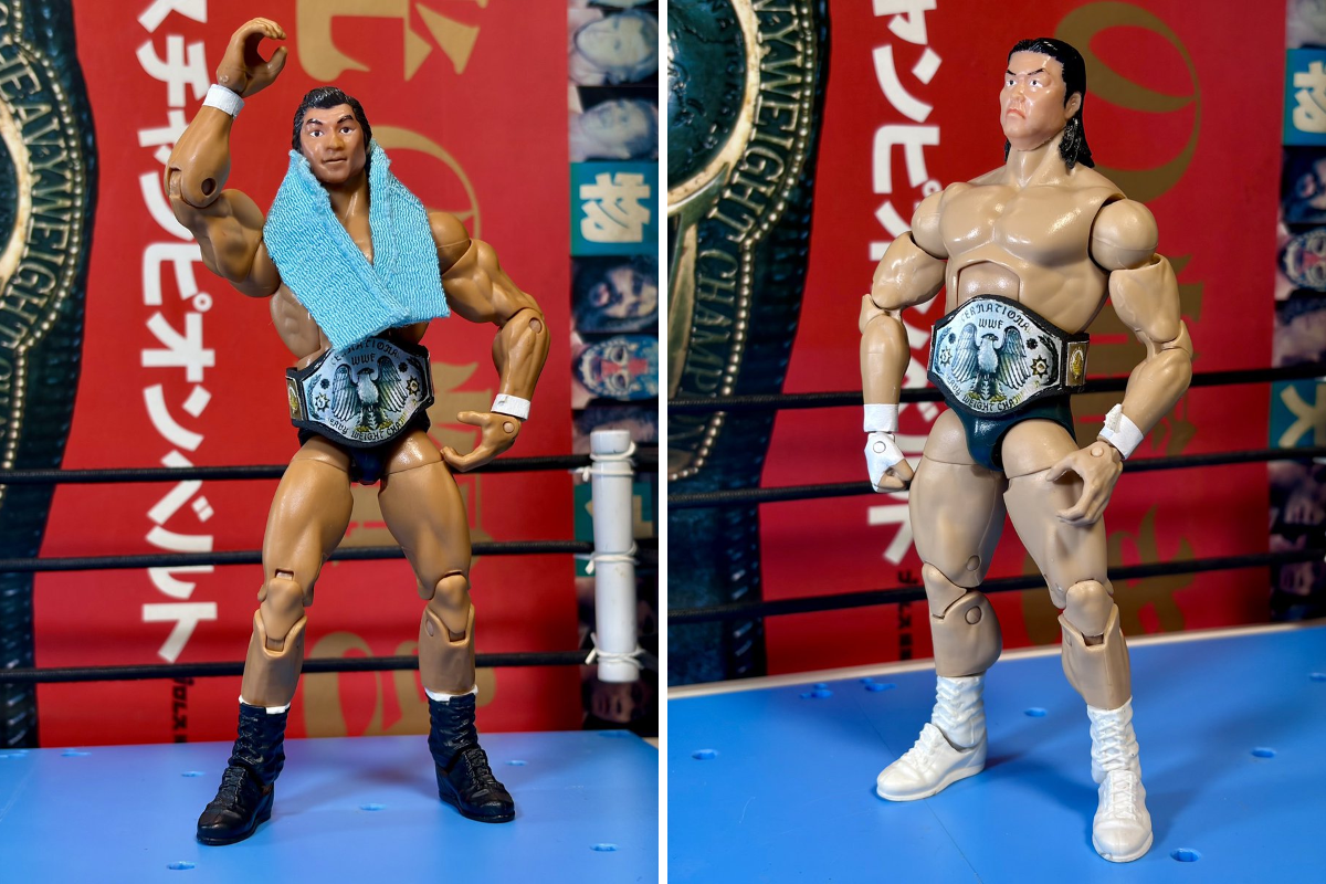 WWF ザ・ロック フィギュア 約15cm チャンピオンベルト付き コイコイ
