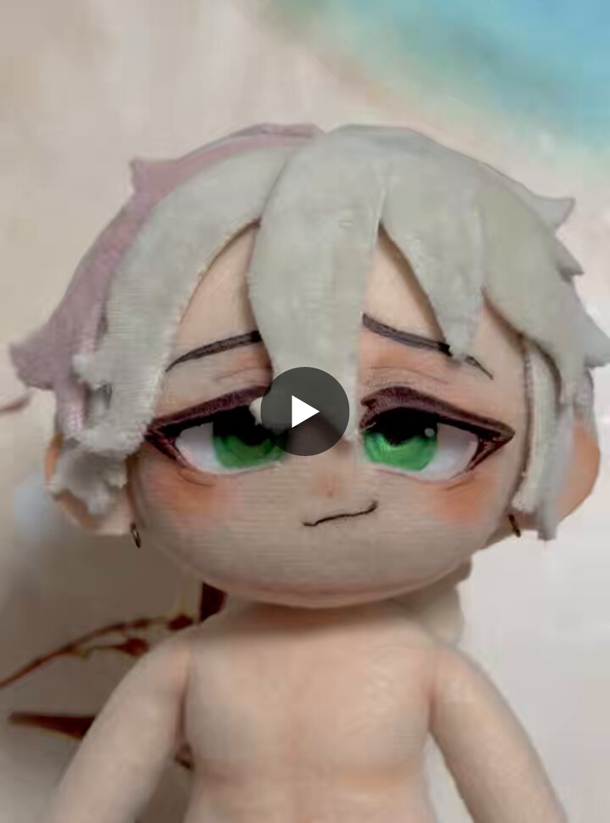 自作ぬいぐるみ・まつ毛の男の子 LINK on X: 