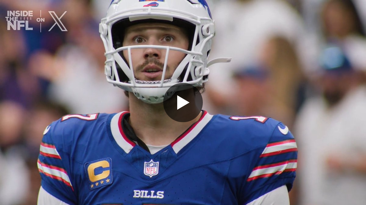 Inside the NFL on X: "Josh Allen with the game on the line🔥" / X