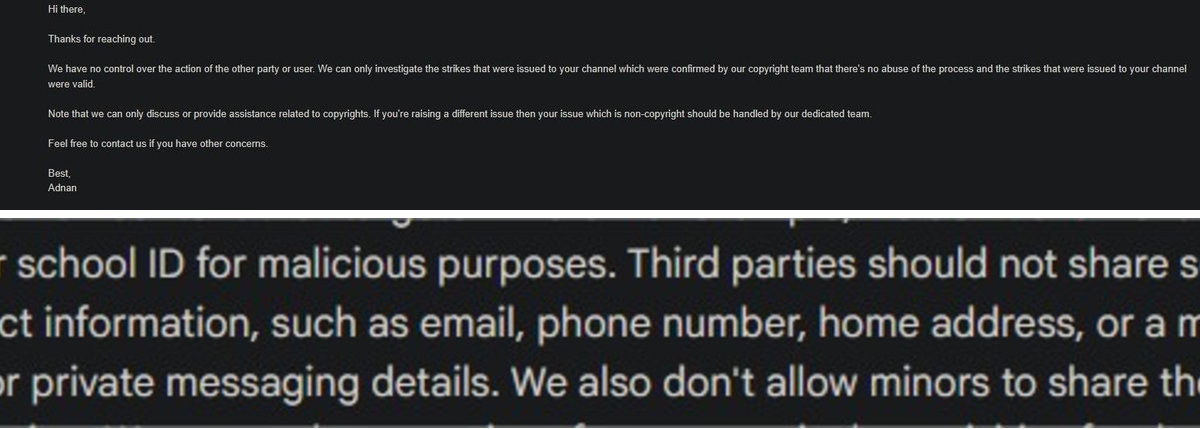 The 'Buzin Faker on X: "@TeamYouTube just told me they don't care if ...