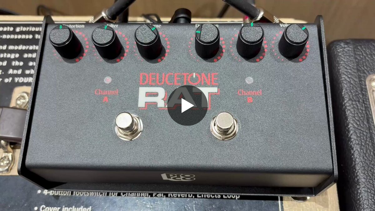 ProCo DEUCETONE RAT ギターエフェクター Ginza Guitar Garden (山野楽器 本店) on X: 