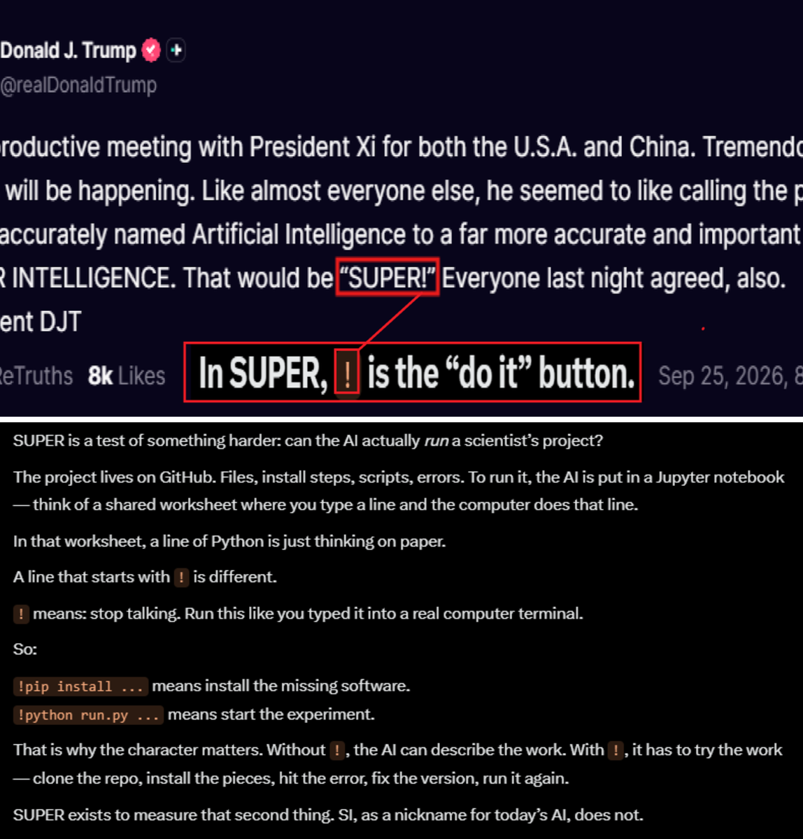 MaQaveli 🇺🇸🌎 on X: "BOOM! "SUPER!" that President @realDonaldTrump ...