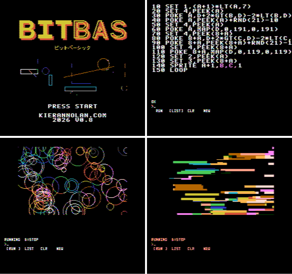 Dr Kieran Nolan on X: "BITBAS is a Creative Coding Cartridge for the 8 ...