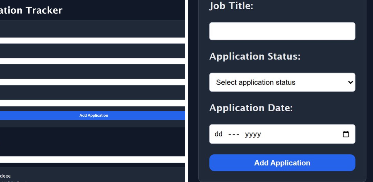Idika Onyekachi Glory on X: "Built a Job Application Tracker with HTML ...