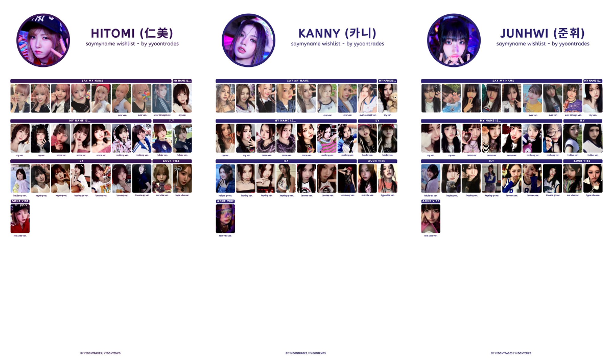 gianna 🗝️ в X: „saymyname album pc templates hitomi kanny junhwi