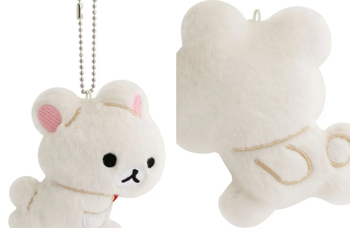 厳選 コリラックマ tiny tiny ぶらさげぬいぐるみ　ホワイト 顔厳選 コリラックマ tiny tiny ぶらさげぬいぐるみ ホワイト ぶらさげ