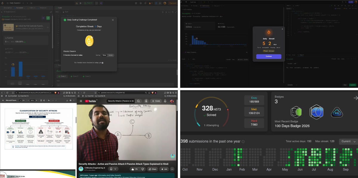 Himanshi on X: "Day 113 🚀 • Solved 1 M POTD (Score of Parentheses) on ...