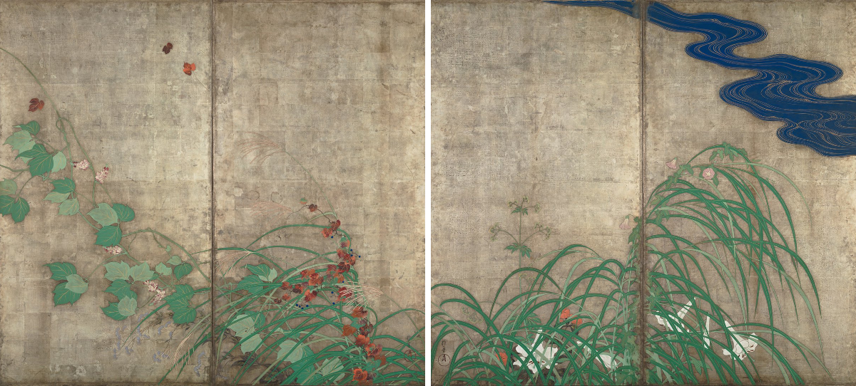 重要文化財 夏秋草図屏風 酒井抱一 二曲一双 卓上屏風 東京国立博物館 便利堂 日本美術史bot в X: „酒井 抱一 さかい ほういつ Sakai Hōitsu 1761