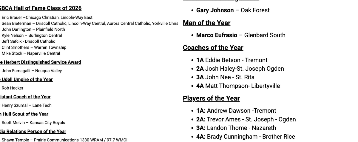 Illinois High School Baseball Coaches Association on X ...