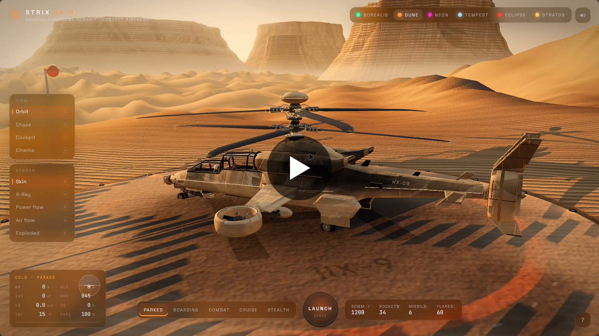 Bee on X: "Gemini 4 Argon - A futuristic 3D battle helicopter made ...